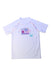 A White Rash Guards from Arena in size 12Y for girl. (Front View)