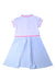 A Blue Short Sleeve Dresses from Jacadi in size 10Y for girl. (Back View)