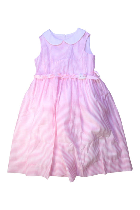 A Pink Sleeveless Dresses from Momonittu in size 12Y for girl. (Front View)