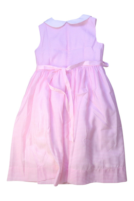 A Pink Sleeveless Dresses from Momonittu in size 12Y for girl. (Back View)