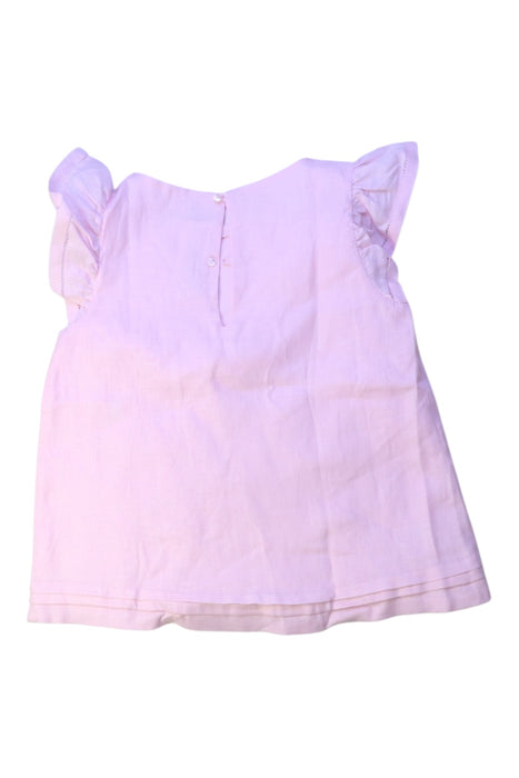 A Pink Sleeveless Tops from Jacadi in size 10Y for girl. (Back View)