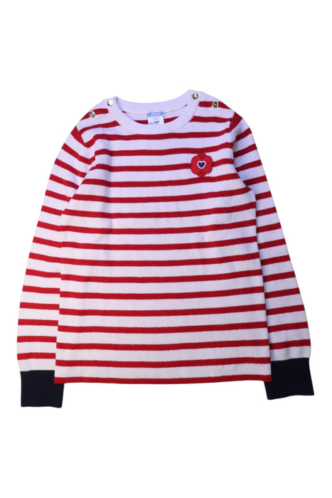 A Red Long Sleeve Tops from Jacadi in size 10Y for girl. (Front View)