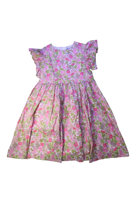 A Pink Short Sleeve Dresses from Jacadi in size 10Y for girl. (Front View)