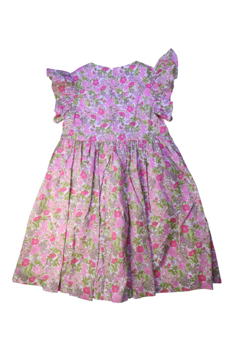 A Pink Short Sleeve Dresses from Jacadi in size 10Y for girl. (Back View)