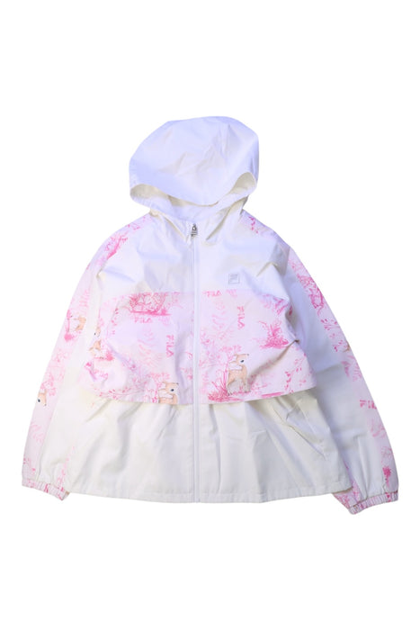 A White Rain Jackets from Fila in size 7Y for girl. (Front View)