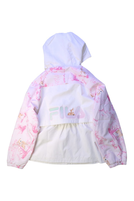 A White Rain Jackets from Fila in size 7Y for girl. (Back View)