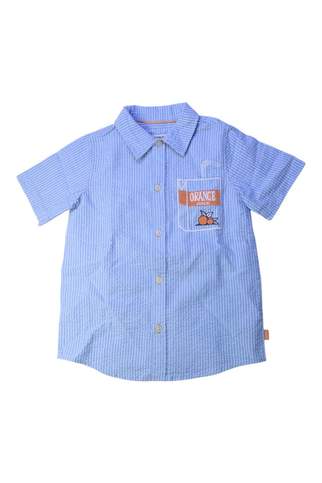 A Blue Short Sleeve Shirts from Scotch & Soda in size 6T for boy. (Front View)