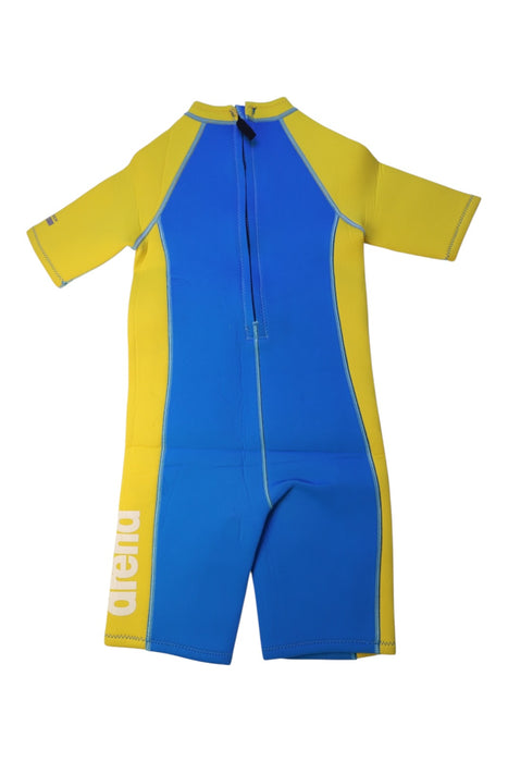 A Blue Wetsuits from Arena in size 7Y for boy. (Back View)