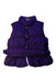 A Purple Outerwear Vests from Ralph Lauren in size 5T for girl. (Front View)