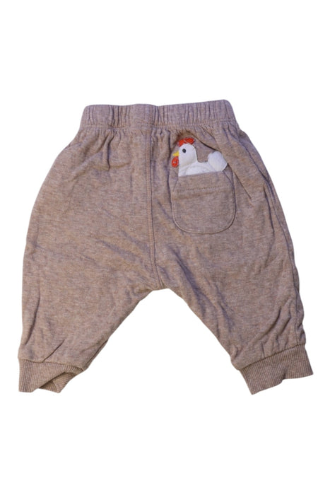 A Grey Casual Pants from Purebaby in size 0-3M for boy. (Back View)