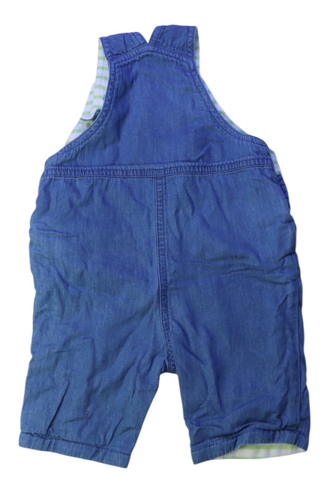 A Blue Long Overalls from Frugi in size 0-3M for boy. (Back View)
