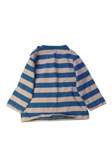 A Blue Long Sleeve T Shirts from Bout'Chou in size 3-6M for boy. (Back View)