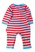 A Red Long Sleeve Rompers from Toby Tiger in size 3-6M for boy. (Back View)
