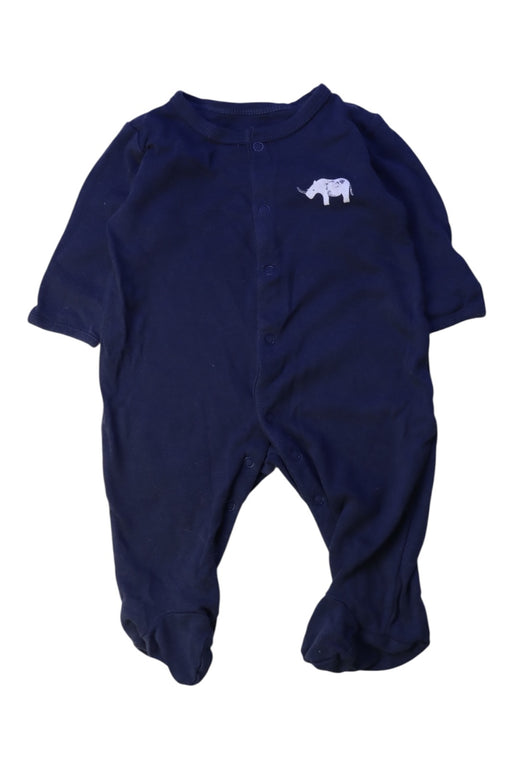 A Navy Onesies from Mamas & Papas in size 0-3M for boy. (Front View)