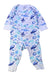 A Blue Onesies from Petit Bateau in size 0-3M for boy. (Front View)