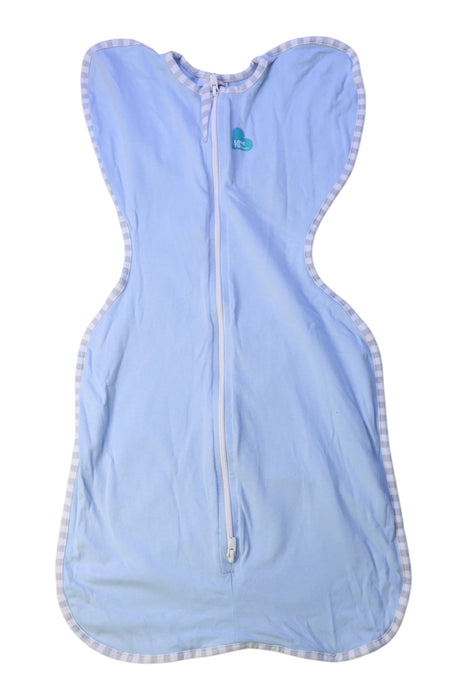 A Blue Swaddles from Love To Dream in size 0-3M for boy. (Front View)