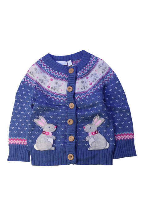 A Blue Cardigans from Jojo Maman Bébé in size 18-24M for girl. (Front View)