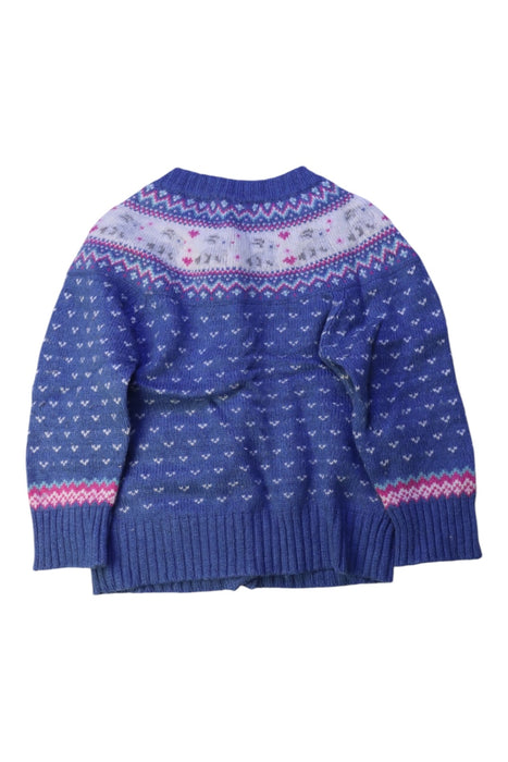 A Blue Cardigans from Jojo Maman Bébé in size 18-24M for girl. (Back View)