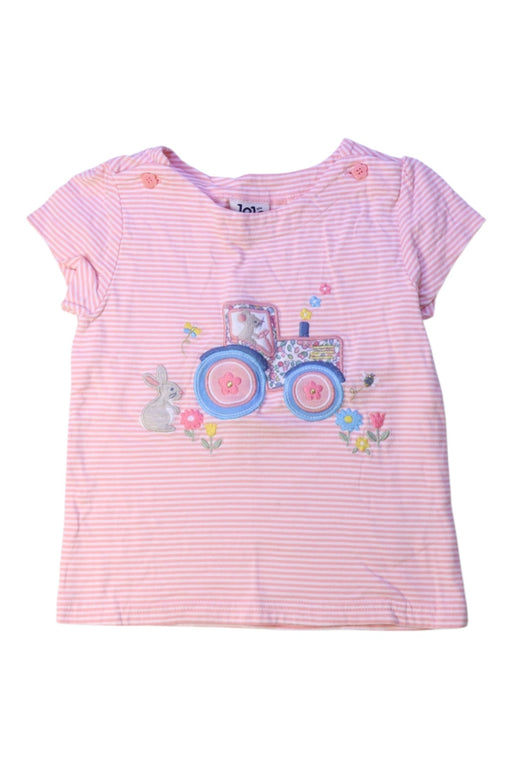 A Pink Short Sleeve Tops from Jojo Maman Bébé in size 18-24M for girl. (Front View)