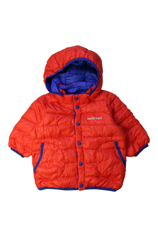 A Red Puffer/Quilted Coats & Outerwear from Mont-bell in size 12-18M for neutral. (Front View)