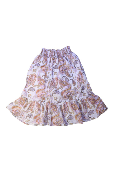 A White Long Skirts from Seed in size 4T for girl. (Front View)