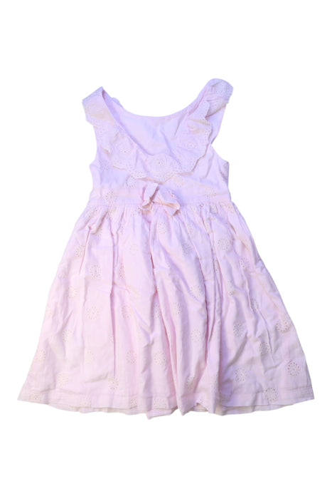 A Ivory Sleeveless Dresses from Sergent Major in size 6T for girl. (Back View)