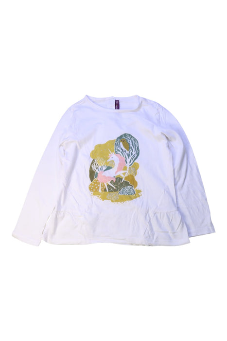 A White Long Sleeve Tops from Sergent Major in size 6T for girl. (Front View)