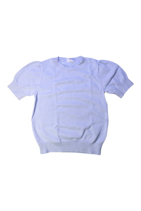 A Blue Short Sleeve Tops from Seed in size 7Y for girl. (Front View)