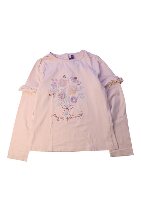 A Ivory Long Sleeve Tops from Sergent Major in size 7Y for girl. (Front View)