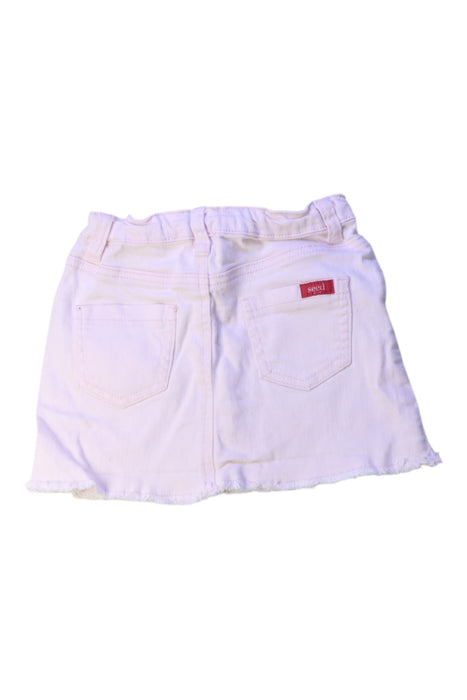 A Pink Short Skirts from Seed in size 5T for girl. (Back View)