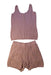 A Pink Shorts Sets from Excuse My French in size 10Y for girl. (Front View)