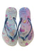 A Multicolour Flip Flops from Havaianas in size 6T for girl. (Back View)