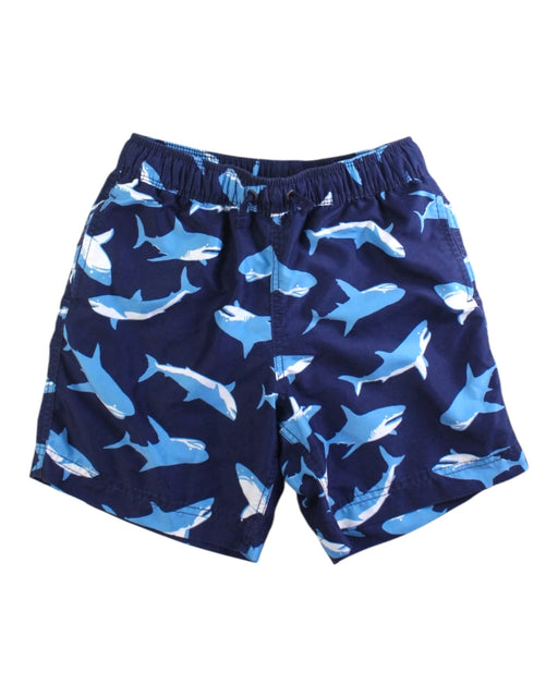 A Navy Swim Shorts from Hanna Andersson in size 6T for boy. (Front View)