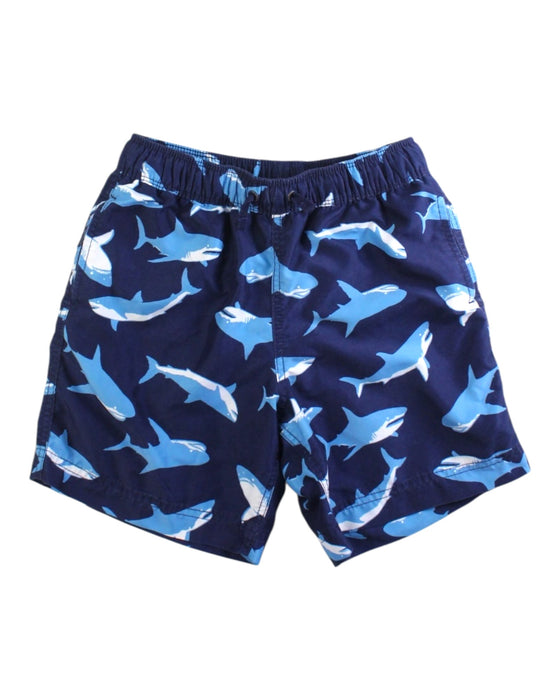 A Navy Swim Shorts from Hanna Andersson in size 6T for boy. (Front View)