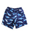 A Navy Swim Shorts from Hanna Andersson in size 6T for boy. (Back View)