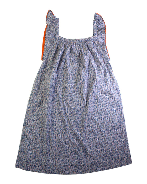 A Blue Sleeveless Dresses from Excuse My French in size 12Y for girl. (Front View)