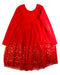 A Red Long Sleeve Dresses from Hanna Andersson in size 10Y for girl. (Back View)