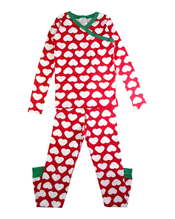 A Red Pyjama Sets from Hanna Andersson in size 10Y for girl. (Front View)