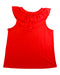A Red Sleeveless Tops from Janie & Jack in size 12Y for girl. (Back View)