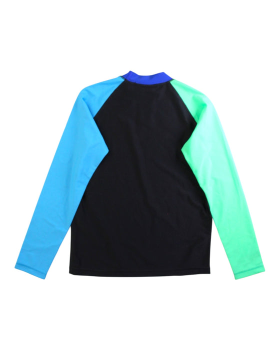 A Black Rash Guards from Speedo in size 11Y for boy. (Back View)