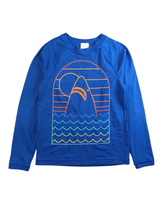 A Blue Rash Guards from Hanna Andersson in size 6T for boy. (Front View)