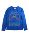 A Blue Rash Guards from Hanna Andersson in size 6T for boy. (Front View)