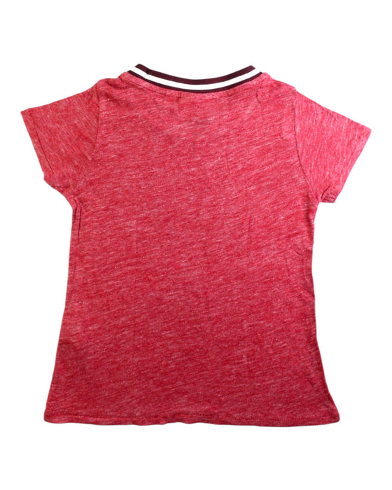 A Red Short Sleeve T Shirts from Hartford in size 6T for boy. (Back View)