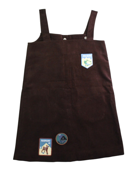 A Brown Overall Dresses from Sea New York in size 6T for girl. (Back View)