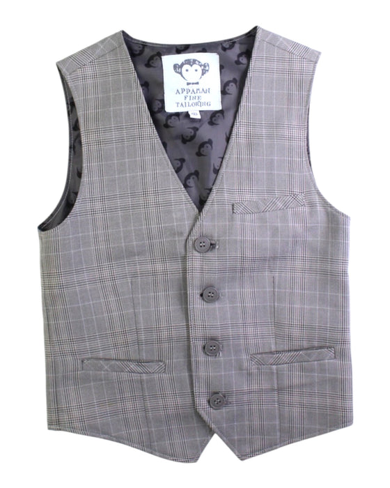 A Grey Suit Vests from Appaman in size 6T for boy. (Front View)