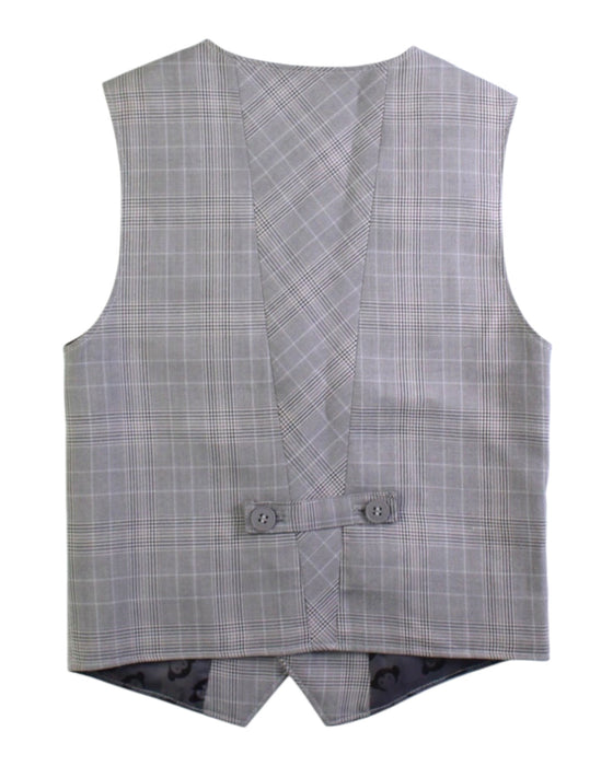 A Grey Suit Vests from Appaman in size 6T for boy. (Back View)