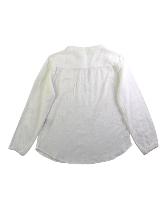 A White Long Sleeve Shirts from Hartford in size 6T for girl. (Back View)