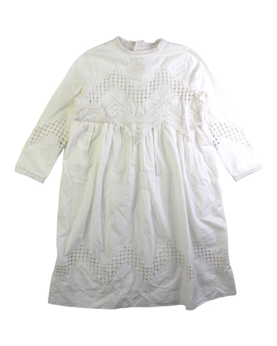 A White Long Sleeve Dresses from Bonpoint in size 4T for girl. (Front View)