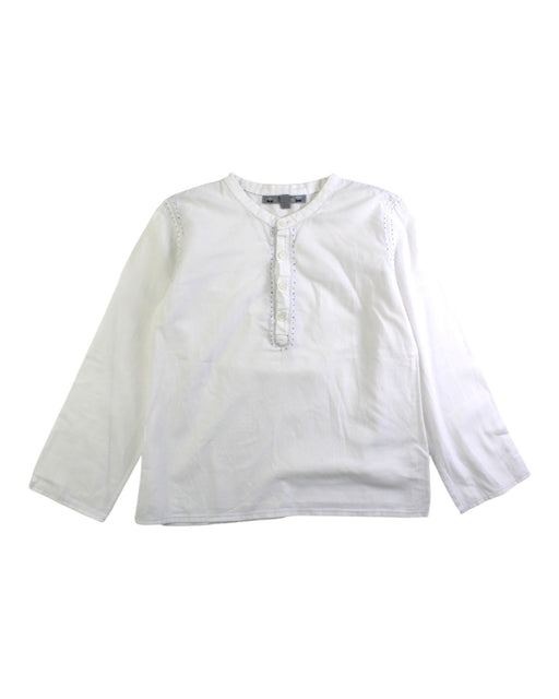 A White Long Sleeve Shirts from Bonpoint in size 6T for boy. (Front View)