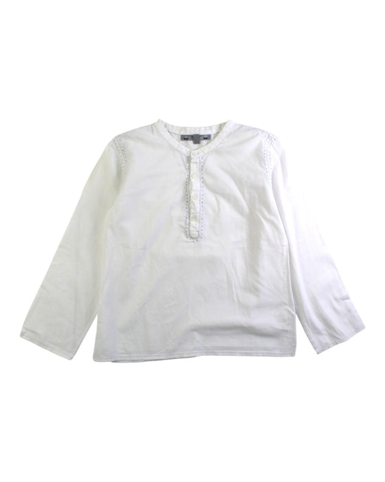 A White Long Sleeve Shirts from Bonpoint in size 6T for boy. (Front View)